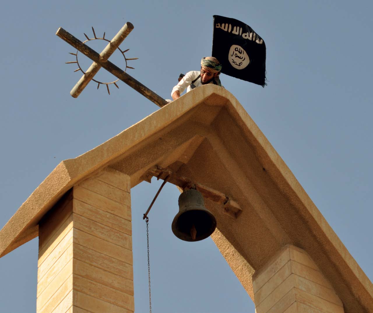 statul islamic steag crurce