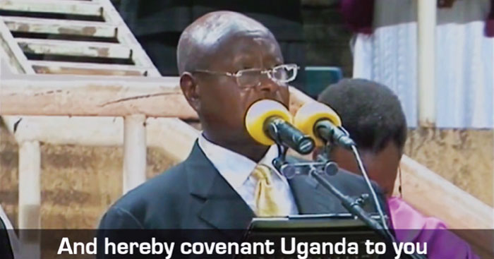 uganda presedinte rugaciune legamant