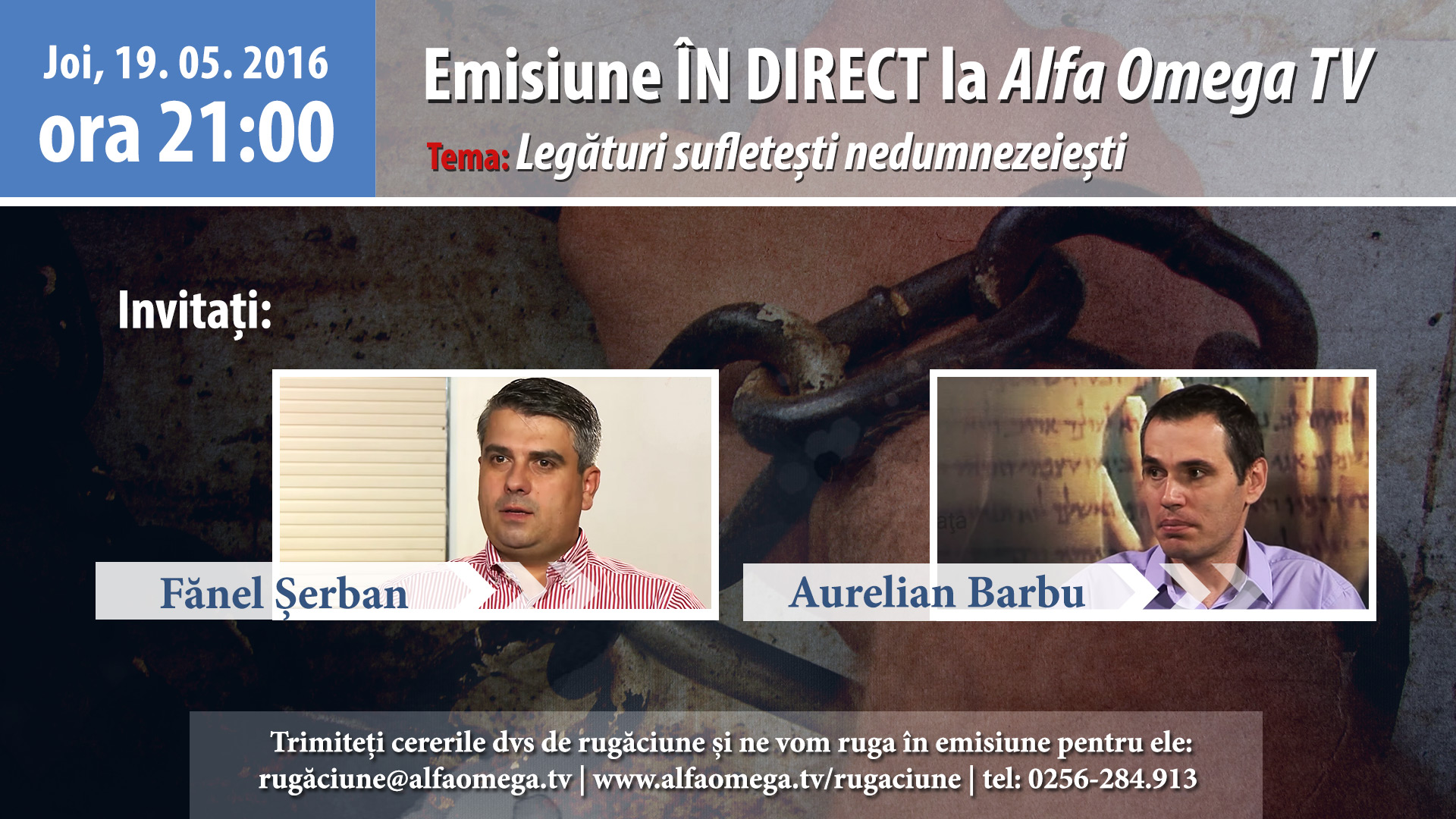 banner emisiune live 19.05 2016