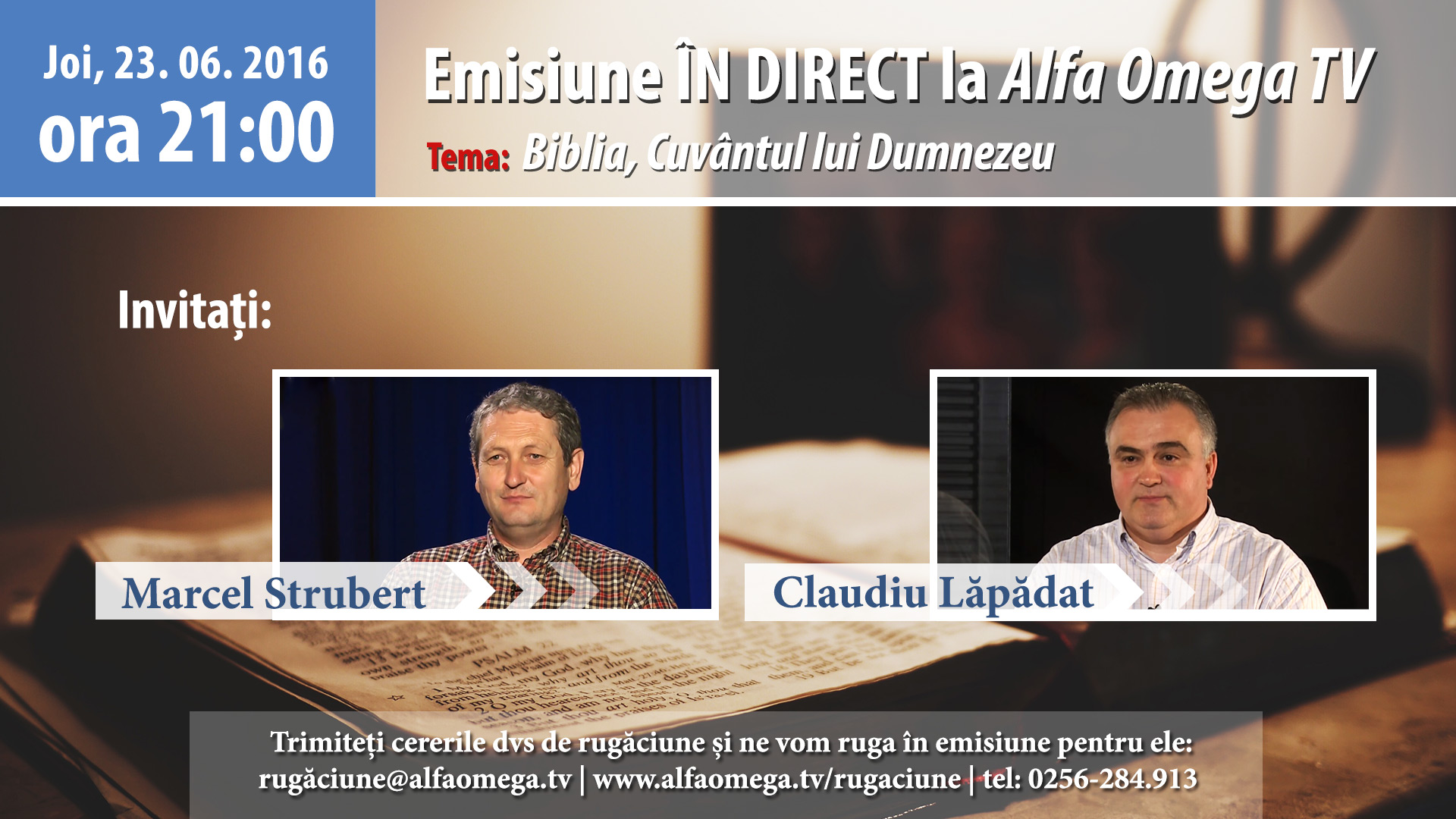 banner emisiune live 23.06 2016