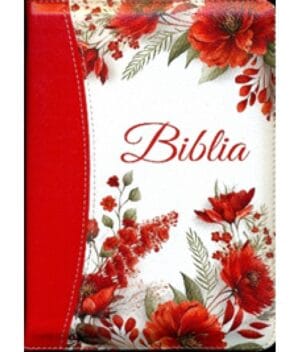 Biblie medie 056 ZTI roșu floral