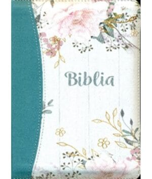 Biblie medie 056 ZTI turcoaz floral