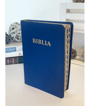 Biblie medie 057 PU - albastru